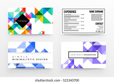Geometrische Hintergrundvorlage für Cover, Flyer, Banner, Poster und Plakate, kann für Präsentationen und Bücher verwendet werden, EPS10 Vektorgrafik