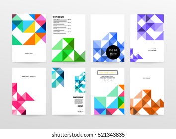 Geometric background Template for covers, flyers, banners, posters and placards, may be used for presentations and books, EPS10 vector illustration