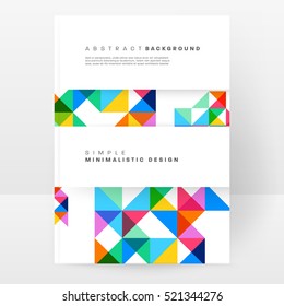 Geometric background Template for covers, flyers, banners, posters and placards, may be used for presentations and books, EPS10 vector illustration