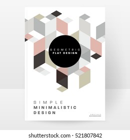 Plantilla de fondo geométrico para cubiertas, volantes, pancartas, carteles y carteles, puede utilizarse para presentaciones y libros, ilustración vectorial EPS10