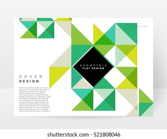 Geometric background Template for covers, flyers, banners, posters and placards, may be used for presentations and books, EPS10 vector illustration