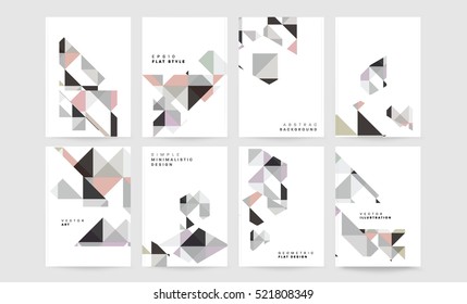 Geometric background Template for covers, flyers, banners, posters and placards, may be used for presentations and books, EPS10 vector illustration