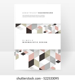 Geometric background Template for covers, flyers, banners, posters and placards, may be used for presentations and books, EPS10 vector illustration