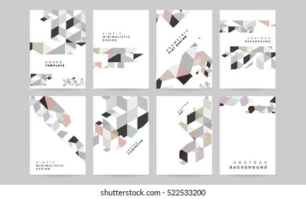 Geometric background Template for covers, flyers, banners, posters and placards, may be used for presentations and books, EPS10 vector illustration