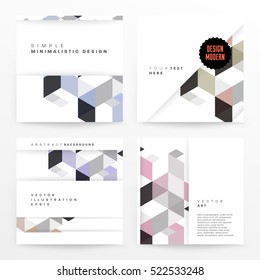 Plantilla de fondo geométrico para cubiertas, volantes, pancartas, carteles y carteles, puede utilizarse para presentaciones y libros, ilustración vectorial EPS10