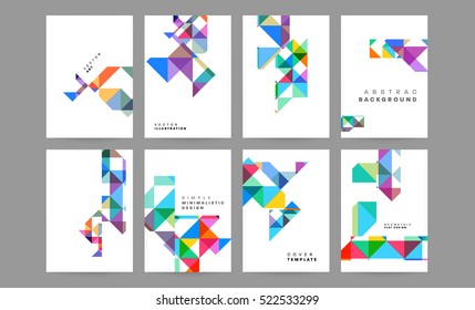 Geometric background Template for covers, flyers, banners, posters and placards, may be used for presentations and books, EPS10 vector illustration