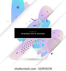 Plantilla de fondo geométrico para cubiertas, volantes, pancartas, carteles y carteles, puede utilizarse para presentaciones y libros, ilustración vectorial EPS10