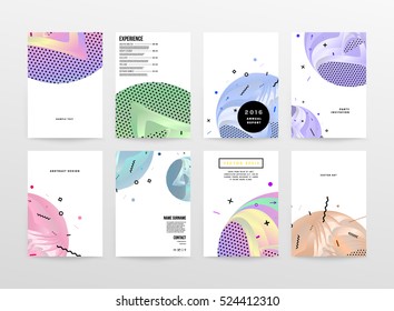 La plantilla de fondo geométrico para cubiertas, volantes, pancartas, carteles y carteles puede utilizarse para presentaciones y libros, ilustración vectorial EPS10