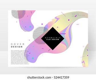 Geometric background Template for covers, flyers, banners, posters and placards, may be used for presentations and books, EPS10 vector illustration