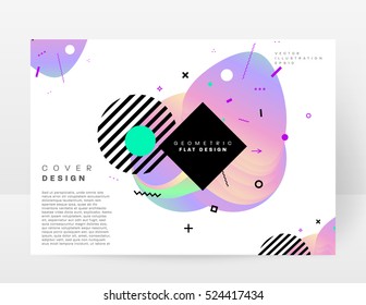 Geometric background Template for covers, flyers, banners, posters and placards, may be used for presentations and books, EPS10 vector illustration