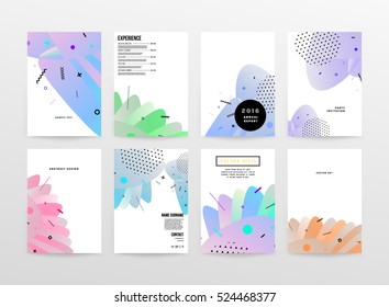 Geometric Background Template Covers Flyers Banners Stock Vector ...