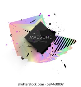 Geometric background Template for covers, flyers, banners, posters and placards, may be used for presentations and books, EPS10 vector illustration