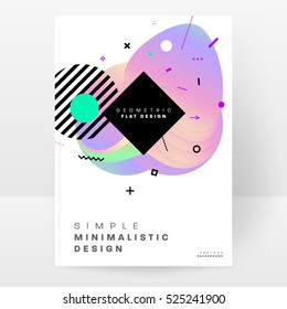 Geometric background Template for covers, flyers, banners, posters and placards, may be used for presentations and books, EPS10 vector illustration