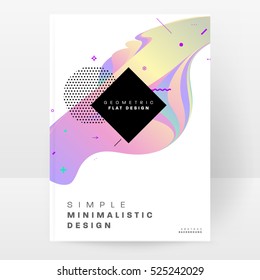Geometric background Template for covers, flyers, banners, posters and placards, may be used for presentations and books, EPS10 vector illustration