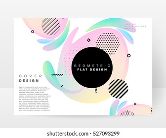 Geometric background Template for covers, flyers, banners, posters and placards, may be used for presentations and books, EPS10 vector illustration