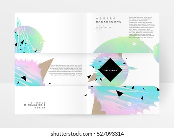 Geometrische Hintergrundvorlage für Cover, Flyer, Banner, Poster und Plakate, kann für Präsentationen und Bücher verwendet werden, EPS10 Vektorgrafik