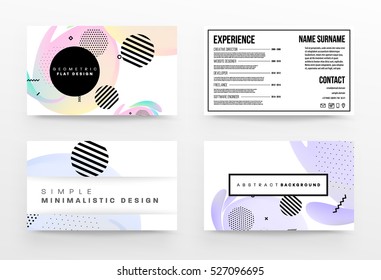 Modelo de fundo geométrico para capas, folhetos, banners, cartazes e cartazes, pode ser usado para apresentações e livros, ilustração vetorial EPS10
