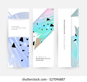 Plantilla de fondo geométrico para cubiertas, volantes, pancartas, carteles y carteles, puede utilizarse para presentaciones y libros, ilustración vectorial EPS10