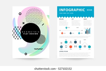 Geometric background Template for covers, flyers, banners, posters and placards, may be used for presentations and books, EPS10 vector illustration