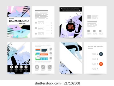 Plantilla de fondo geométrico para cubiertas, volantes, pancartas, carteles y carteles, puede utilizarse para presentaciones y libros, ilustración vectorial EPS10