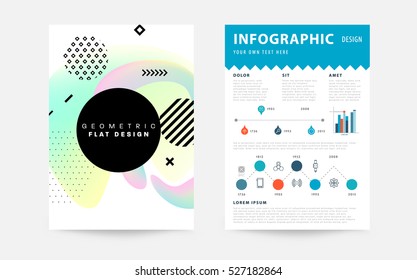 Geometric background Template for covers, flyers, banners, posters and placards, may be used for presentations and books, EPS10 vector illustration