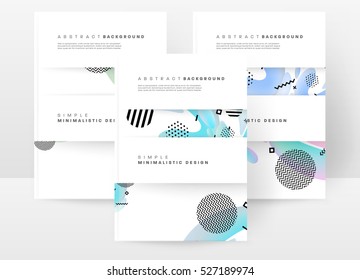 Plantilla de fondo geométrico para cubiertas, volantes, pancartas, carteles y carteles, puede utilizarse para presentaciones y libros, ilustración vectorial EPS10
