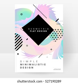 Geometric background Template for covers, flyers, banners, posters and placards, may be used for presentations and books, EPS10 vector illustration