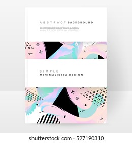 Plantilla de fondo geométrico para cubiertas, volantes, pancartas, carteles y carteles, puede utilizarse para presentaciones y libros, ilustración vectorial EPS10