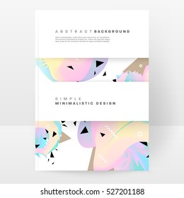 Plantilla de fondo geométrico para cubiertas, volantes, pancartas, carteles y carteles, puede utilizarse para presentaciones y libros, ilustración vectorial EPS10