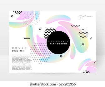 La plantilla de fondo geométrico para cubiertas, volantes, pancartas, carteles y carteles puede utilizarse para presentaciones y libros, ilustración vectorial EPS10