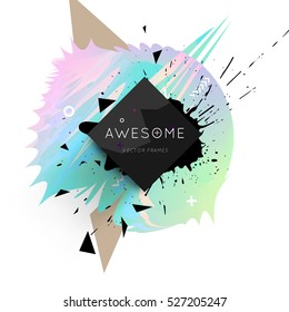 Plantilla de fondo geométrico para cubiertas, volantes, pancartas, carteles y carteles, puede utilizarse para presentaciones y libros, ilustración vectorial EPS10