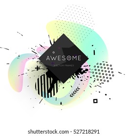Plantilla de fondo geométrico para cubiertas, volantes, pancartas, carteles y carteles, puede utilizarse para presentaciones y libros, ilustración vectorial EPS10