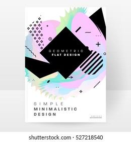 Plantilla de fondo geométrico para cubiertas, volantes, pancartas, carteles y carteles, puede utilizarse para presentaciones y libros, ilustración vectorial EPS10