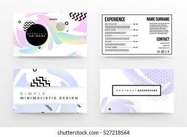 Plantilla de fondo geométrico para cubiertas, volantes, pancartas, carteles y carteles, puede utilizarse para presentaciones y libros, ilustración vectorial EPS10