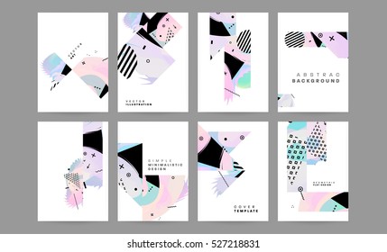 Geometric background Template for covers, flyers, banners, posters and placards, may be used for presentations and books, EPS10 vector illustration