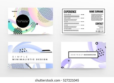 Plantilla de fondo geométrico para cubiertas, volantes, pancartas, carteles y carteles, puede utilizarse para presentaciones y libros, ilustración vectorial EPS10