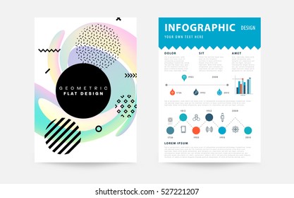 Geometric background Template for covers, flyers, banners, posters and placards, may be used for presentations and books, EPS10 vector illustration