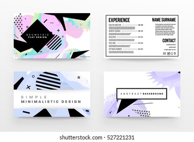 Geometric background Template for covers, flyers, banners, posters and placards, may be used for presentations and books, EPS10 vector illustration