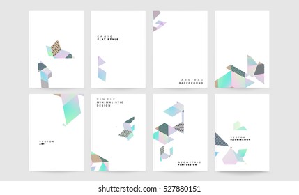 Plantilla de fondo geométrico para cubiertas, volantes, pancartas, carteles y carteles, puede utilizarse para presentaciones y libros, ilustración vectorial EPS10