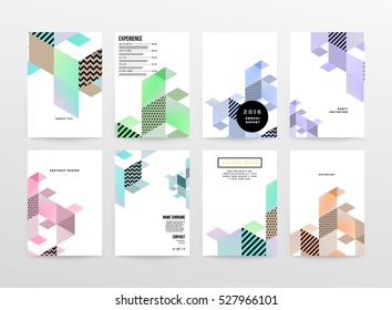 Geometric background Template for covers, flyers, banners, posters and placards, may be used for presentations and books, EPS10 vector illustration