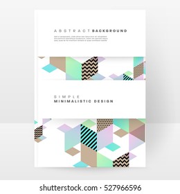 Modelo de fundo geométrico para capas, folhetos, banners, cartazes e cartazes, pode ser usado para apresentações e livros, ilustração vetorial EPS10