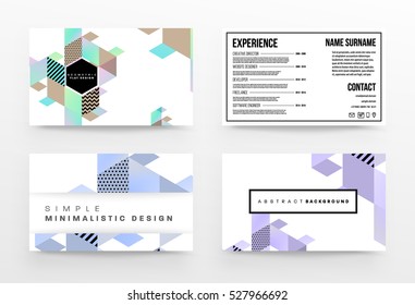 Plantilla de fondo geométrico para cubiertas, volantes, pancartas, carteles y carteles, puede utilizarse para presentaciones y libros, ilustración vectorial EPS10