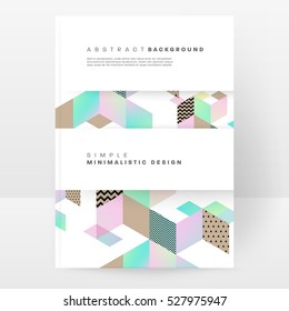 Geometric background Template for covers, flyers, banners, posters and placards, may be used for presentations and books, EPS10 vector illustration