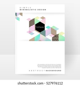 Plantilla de fondo geométrico para cubiertas, volantes, pancartas, carteles y carteles, puede utilizarse para presentaciones y libros, ilustración vectorial EPS10