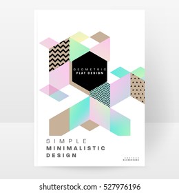 Geometric background Template for covers, flyers, banners, posters and placards, may be used for presentations and books, EPS10 vector illustration