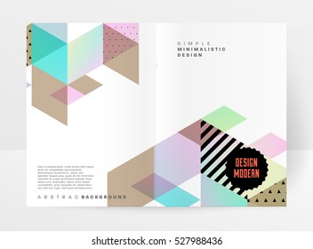 Geometric background Template for covers, flyers, banners, posters and placards, may be used for presentations and books, EPS10 vector illustration