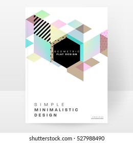 Geometric background Template for covers, flyers, banners, posters and placards, may be used for presentations and books, EPS10 vector illustration