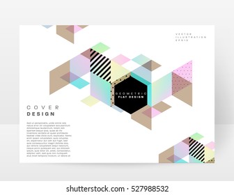 Geometrische Hintergrundvorlage für Cover, Flyer, Banner, Poster und Plakate, kann für Präsentationen und Bücher verwendet werden, EPS10 Vektorgrafik