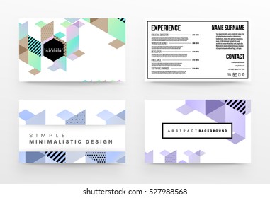 Geometric background Template for covers, flyers, banners, posters and placards, may be used for presentations and books, EPS10 vector illustration