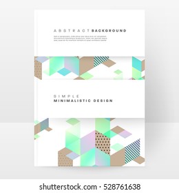 Geometric background Template for covers, flyers, banners, posters and placards, may be used for presentations and books, EPS10 vector illustration